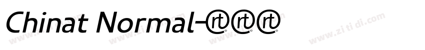 Chinat Normal字体转换